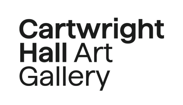 Cartwright Hall Art Gallery logo - pink writing on a white background