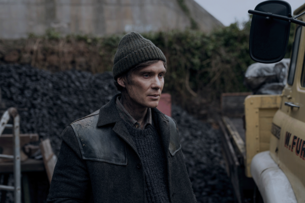 Cillian Murphy outside in a beanie