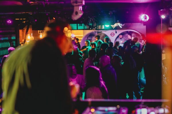 A shot of the crowd - people dancing