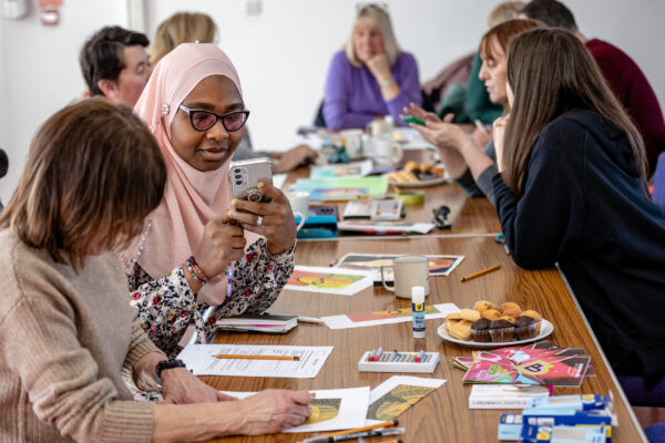 Adults drawing groups