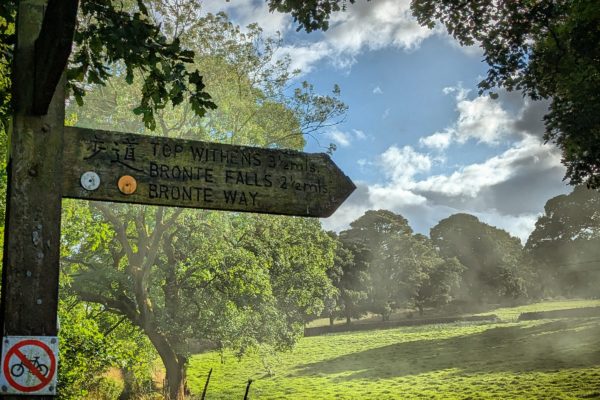 Outdoor signposting for the Bronte birthplace