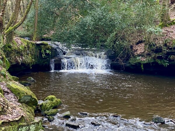 Waterfall in Goit Stock