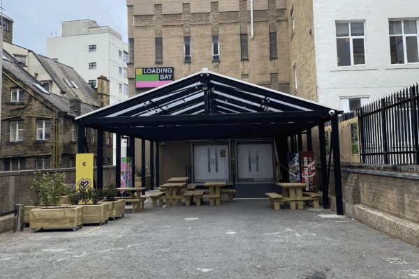 The outside entrance to Loading Bay