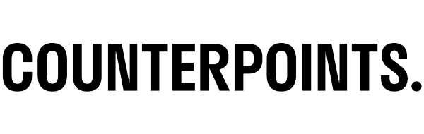 Black and white text logo: COUNTERPOINTS.