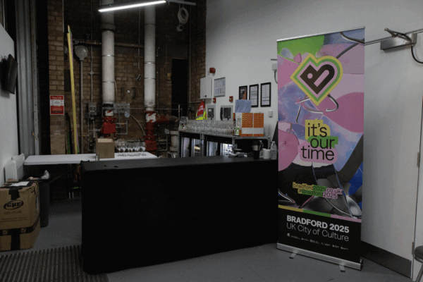 Box office at the loading bay