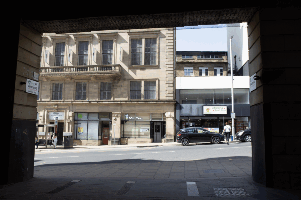 2. When you reach the exit of the station, turn right to walk up Cheapside