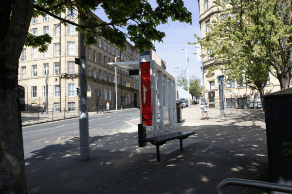 3. On the incline there is a bench you can sit by to rest if needed