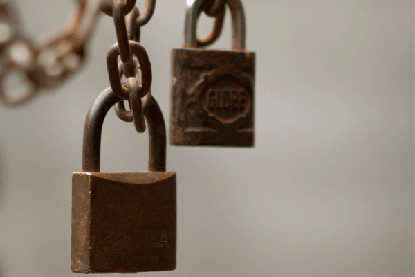 Two padlocks