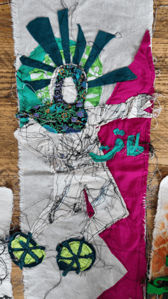 Atiyya bike sample textile piece