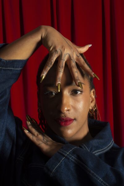 Aisha Akbar is one of a group of people who meet at Common Space. This arts and community venue in Bradford City Centre is run by Castles In The Sky Projects, who focus on the support of LGBTQIA+ artists and communities. Photo by Tim Smith.