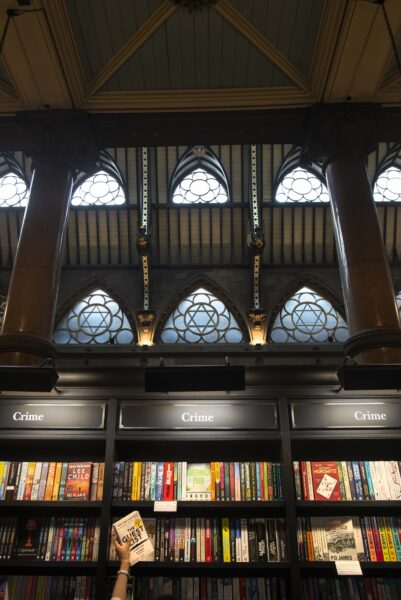 The Wool Exchange in central Bradford. This Grade 1 listed building was built as a wool-trading centre in the late 19th century, and the grandeur of its architecture is symbolic of the wealth and importance that wool brought to Bradford. Today the main body of the building is a Waterstones bookshop and cafe. Photo by Tim Smith.