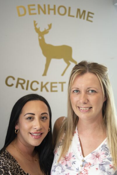 Amber Armitage (L) and Hollie Poole who served teas as Denholme and Haworth 1st teams played each other at Denholme Cricket Club in the Second Division of the Craven & District Cricket League, a league in which many of the Bradford District teams play. Photos by Tim Smith.