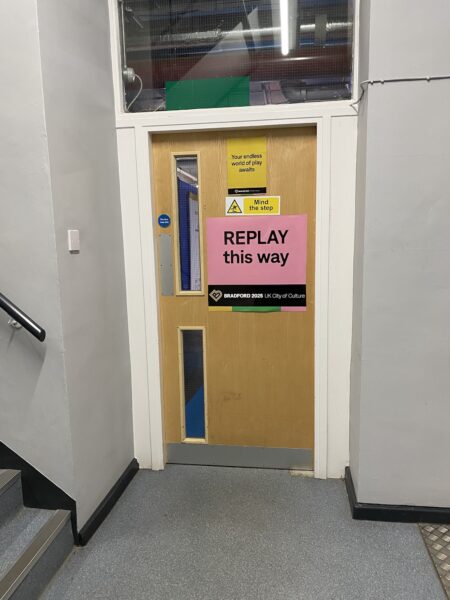 The door into REPLAY.