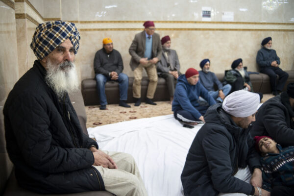 The Guru Gobind Singh Gurdwara on Gobind Marg in central Bradford. Alongside the prayer hall is the langar, or community kitchen, which serves vegetarian meals to all free of charge. The kitchen, a central feature of all Gurdwaras, is run by Sikh community volunteers who are doing seva, or 